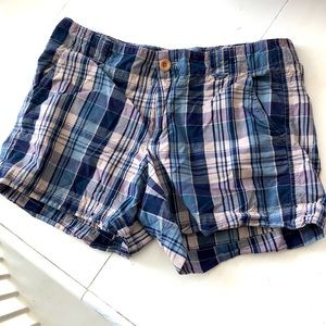 Plaid shorts size 2